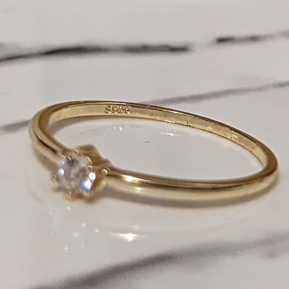 Golden Ring Classic Size 8 S925 - Picture 5 of 7